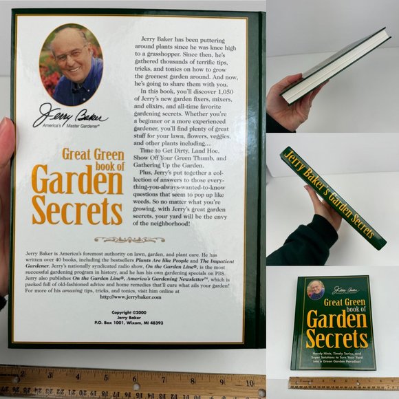 2 Vtg Gardening Books New York Times Veg Gardening Jerry Baker Garden Secrets - Picture 5 of 9